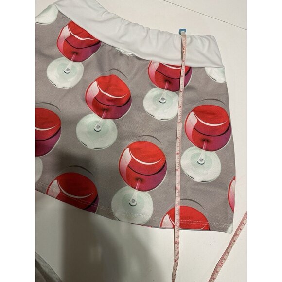 Smashdaddy  Ladies sz XS Tennis Golf Pickleball skort stretch pull on WINE - Picture 6 of 7